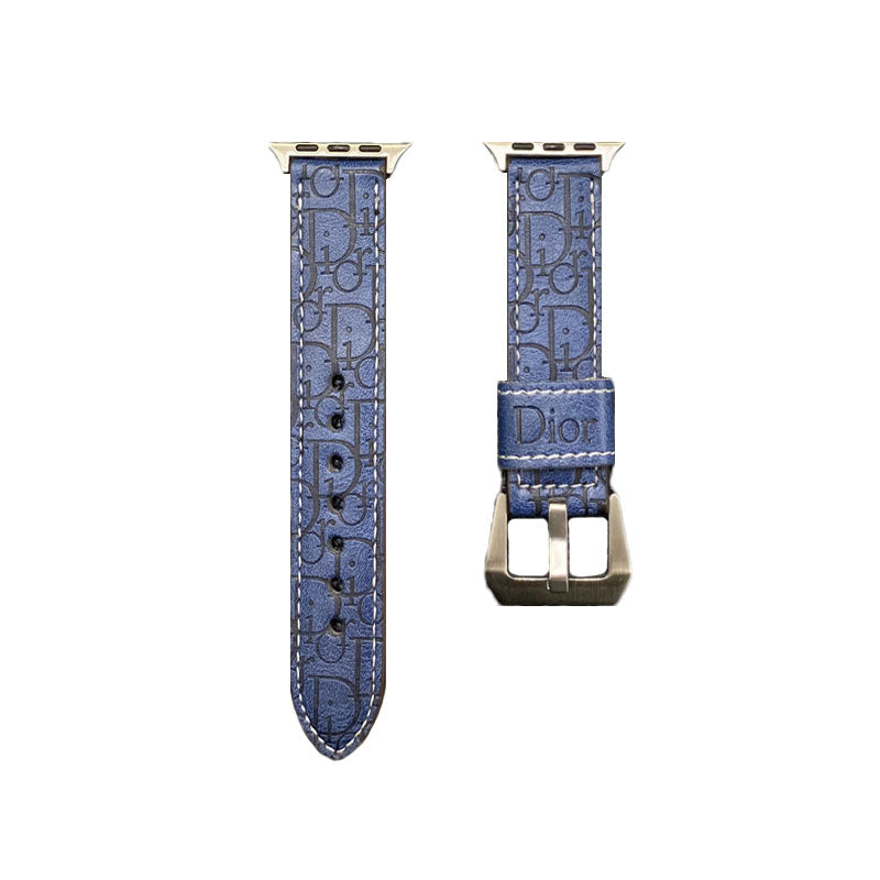 Lær CD Apple Watch Band Gray-Yhk240509