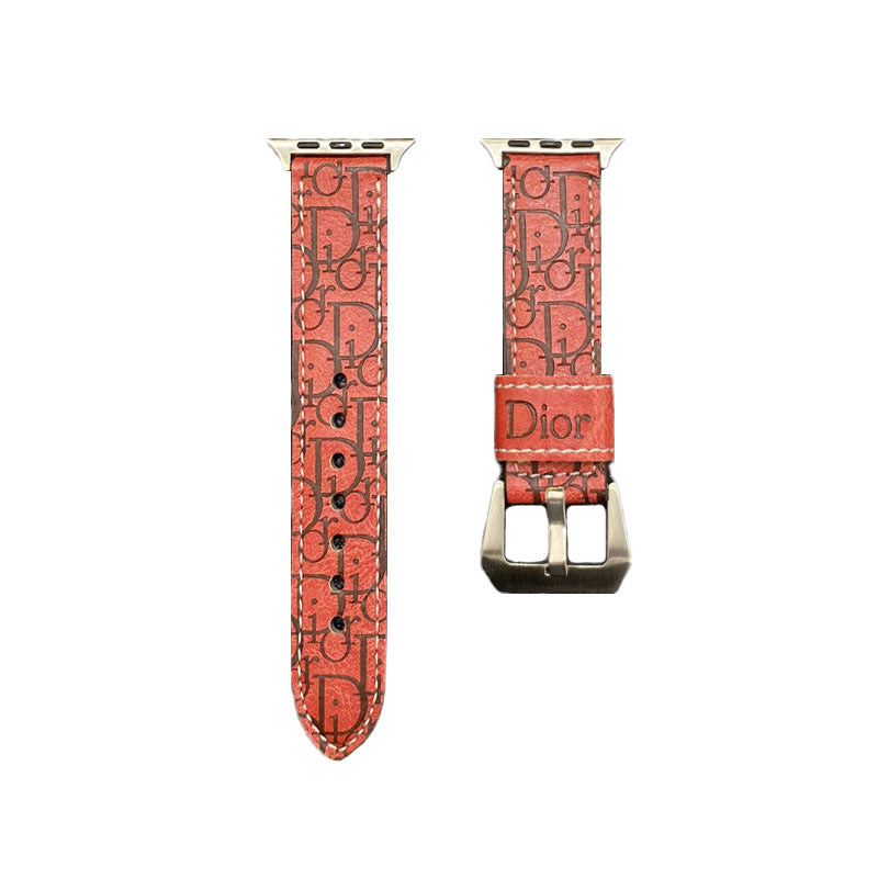 Lær CD Apple Watch Band Gray-Yhk240509