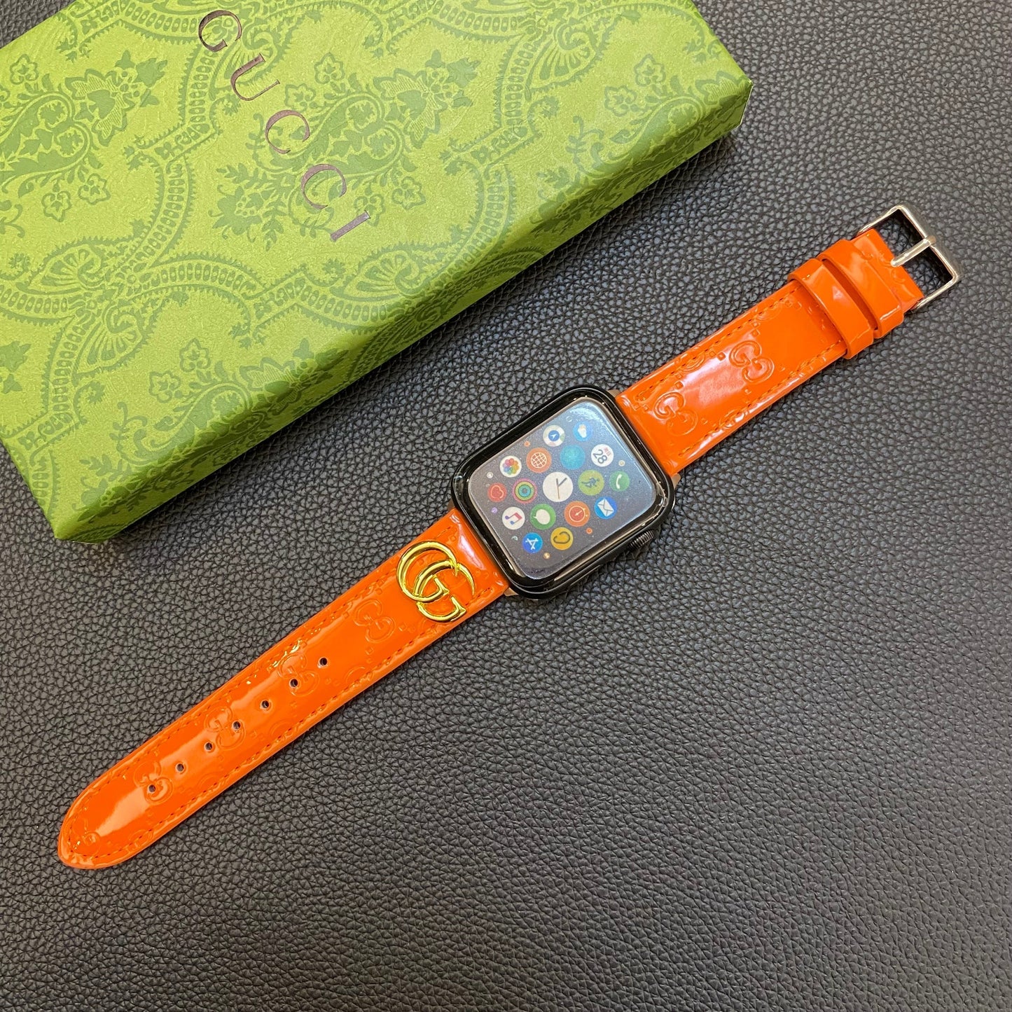 Nahka GG Apple Watch Band Orange-LGK240509