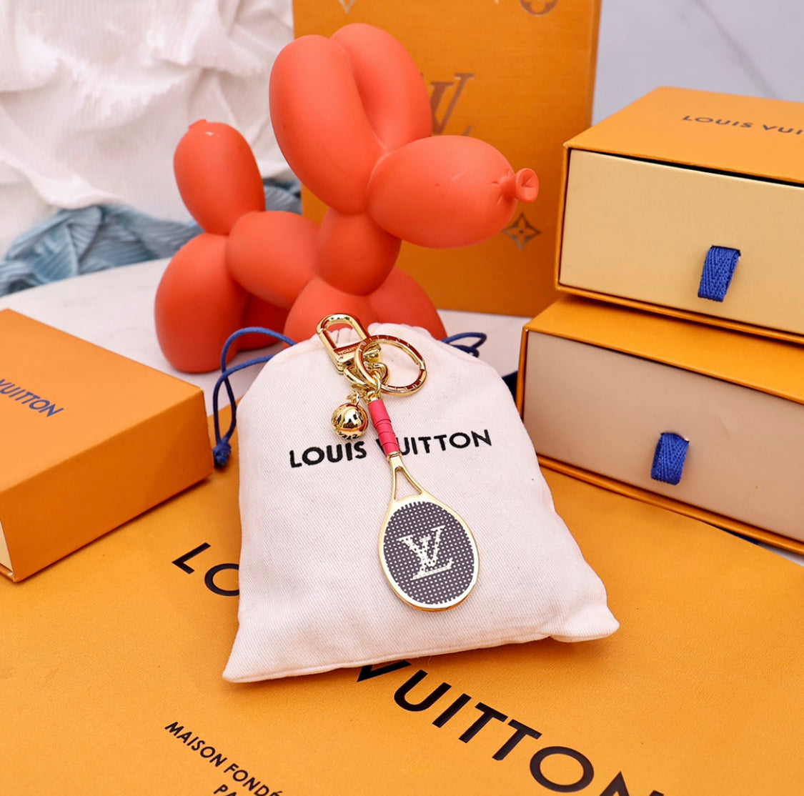 tennis racket Luxury keychain