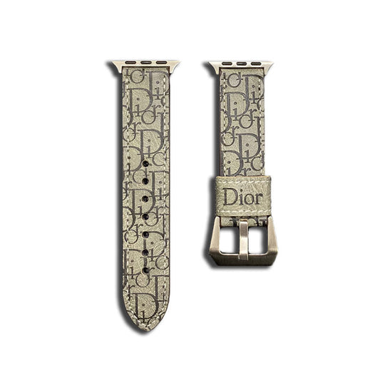 Lær CD Apple Watch Band Gray-Yhk240509