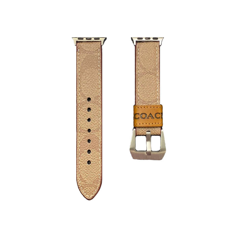 Banda de Apple Watch de cuero de cuero Dark Brown-YHK244221710