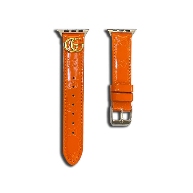 Leder gg Apple Watch Band Orange-LGK240509