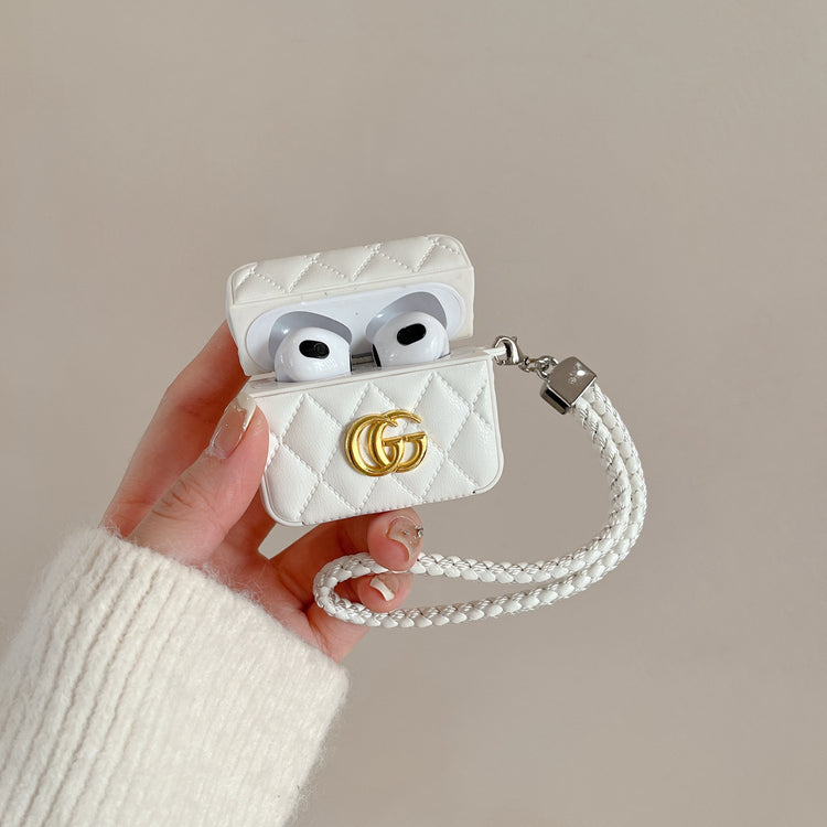 Cas de luxe GG AirPods White-LGB240424