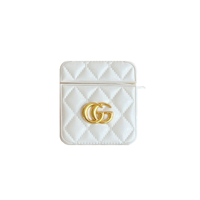 Cas de luxe GG AirPods White-LGB240424