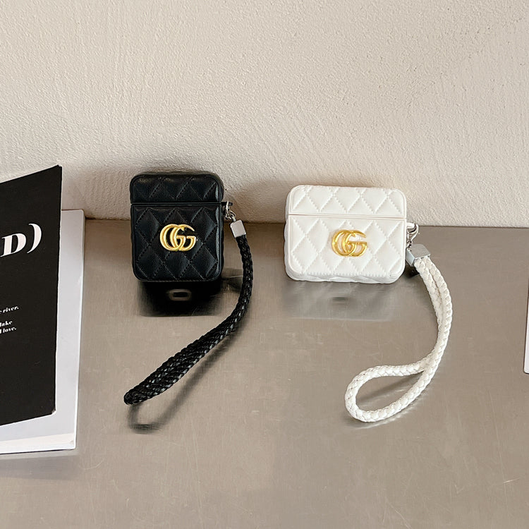 Cas de luxe GG AirPods White-LGB240424