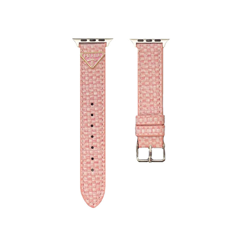 Band de montre Apple Prada en tricot Pink-Bzk240509