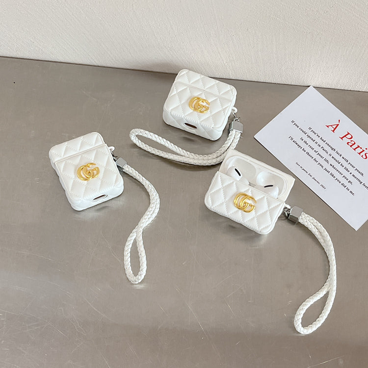 Casi di lussuoso GG AirPods White-LGB240424