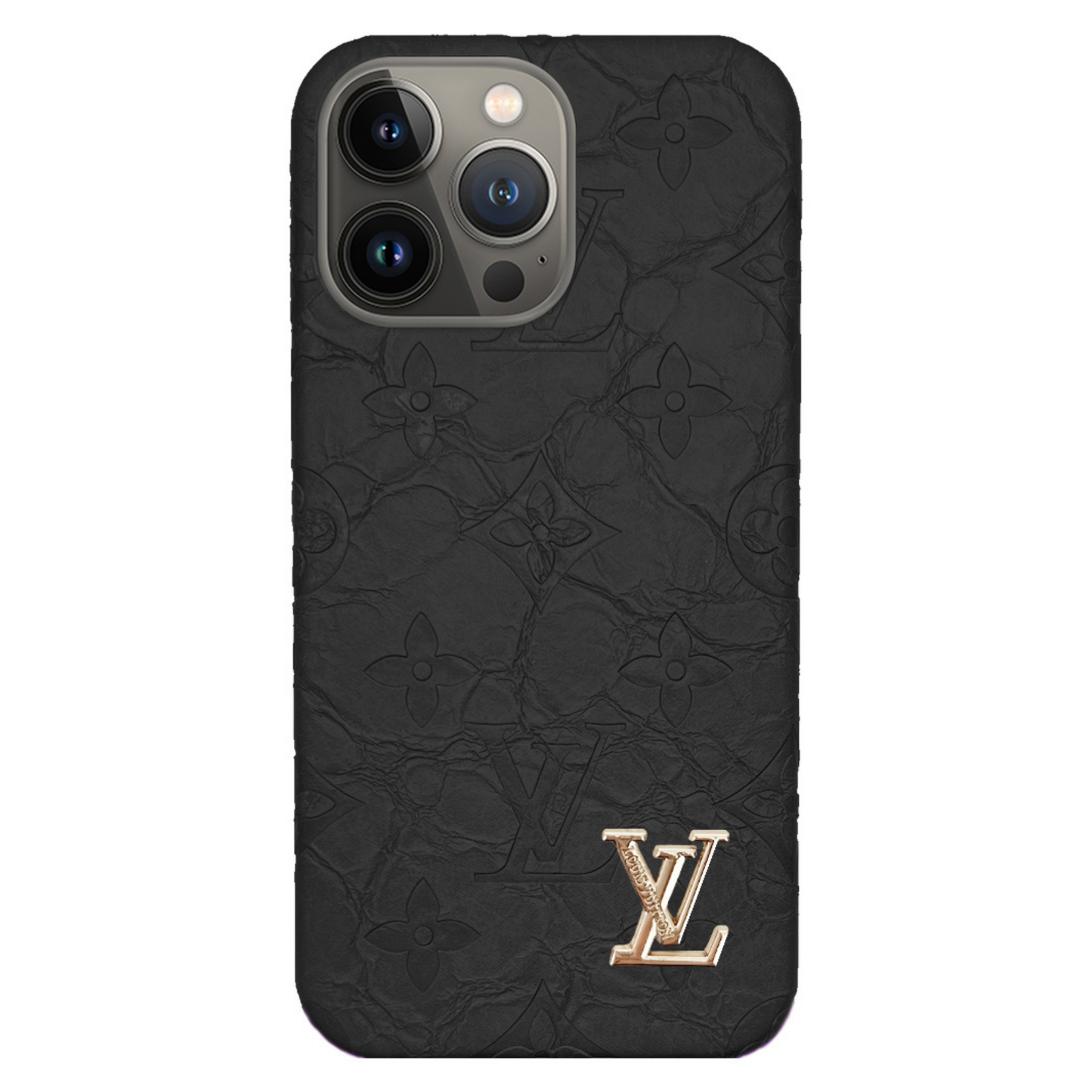 Cas iPhone à effet martelé «LV» | Briller