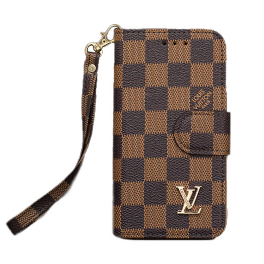 'lv'チェスボードウォレット|輝く