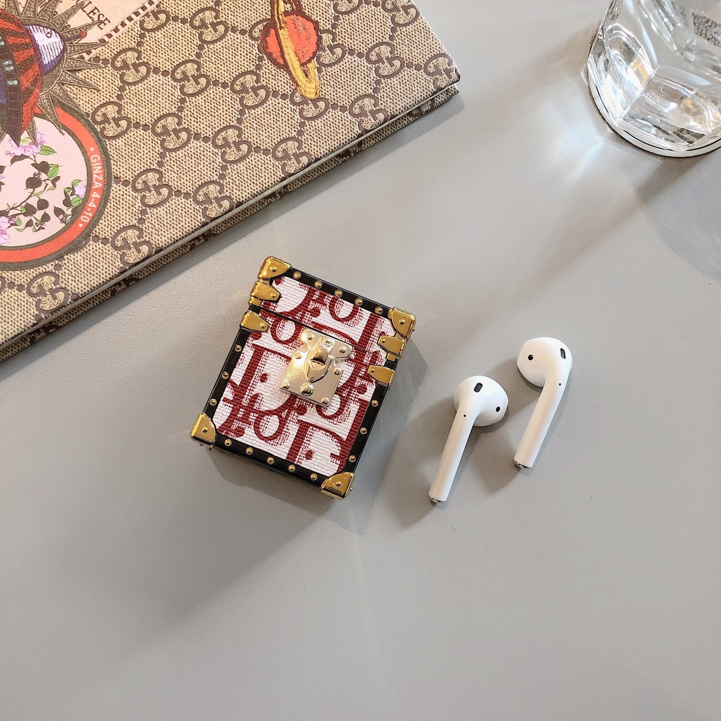 CASSIONE AIRPODS CD di lusso RED-YH240513