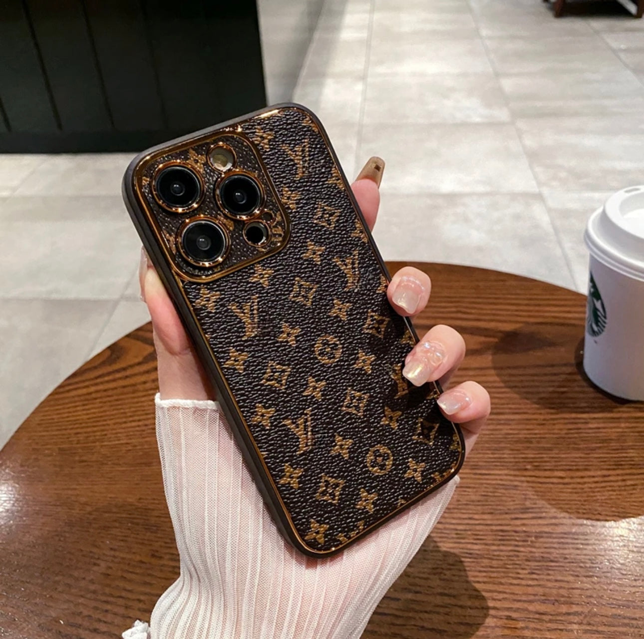 Ny LV Shine X Mono iPhone -sag (med boks)