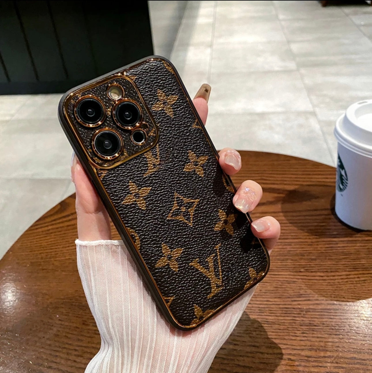 Ny LV Shine X Mono iPhone -sag (med boks)