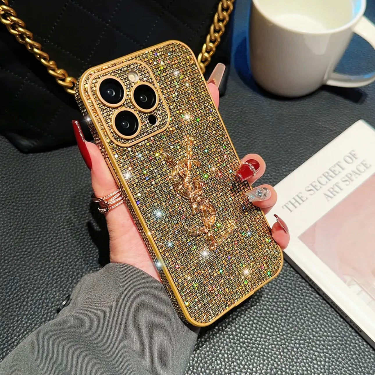 Case iPhone luxueuse YSL