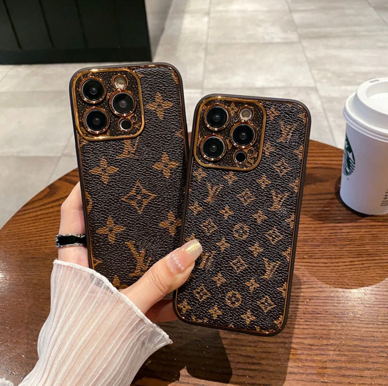 Ny LV Shine X Mono iPhone -sag (med boks)