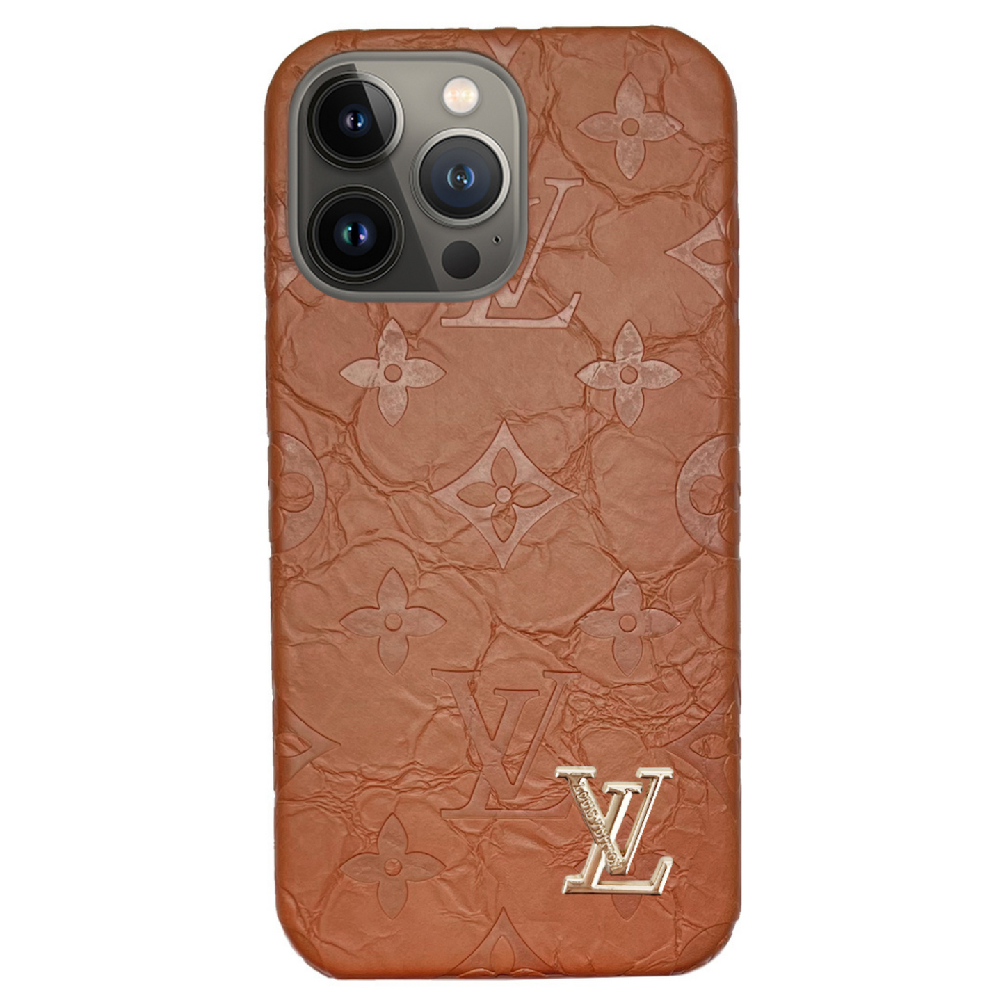 'LV'망치 효과 iPhone 케이스 | 빛나는