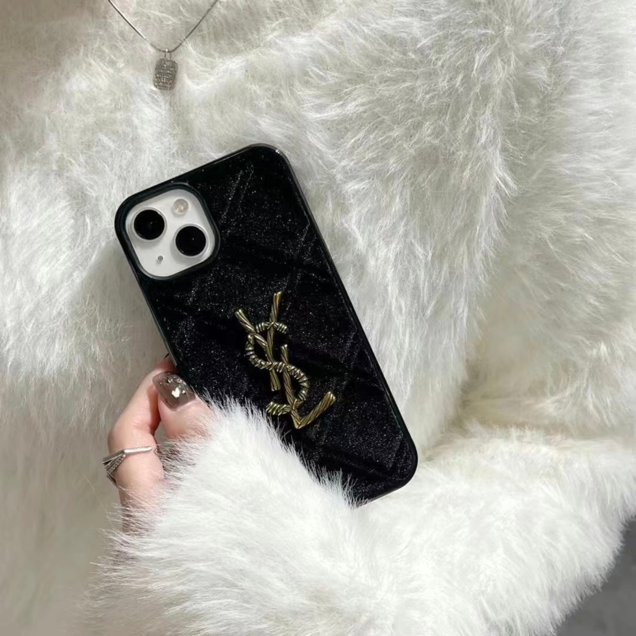 Case iPhone luxueuse YSL