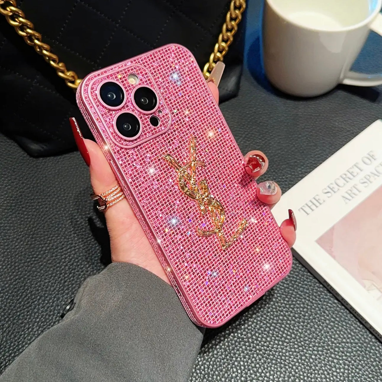 Case iPhone luxueuse YSL