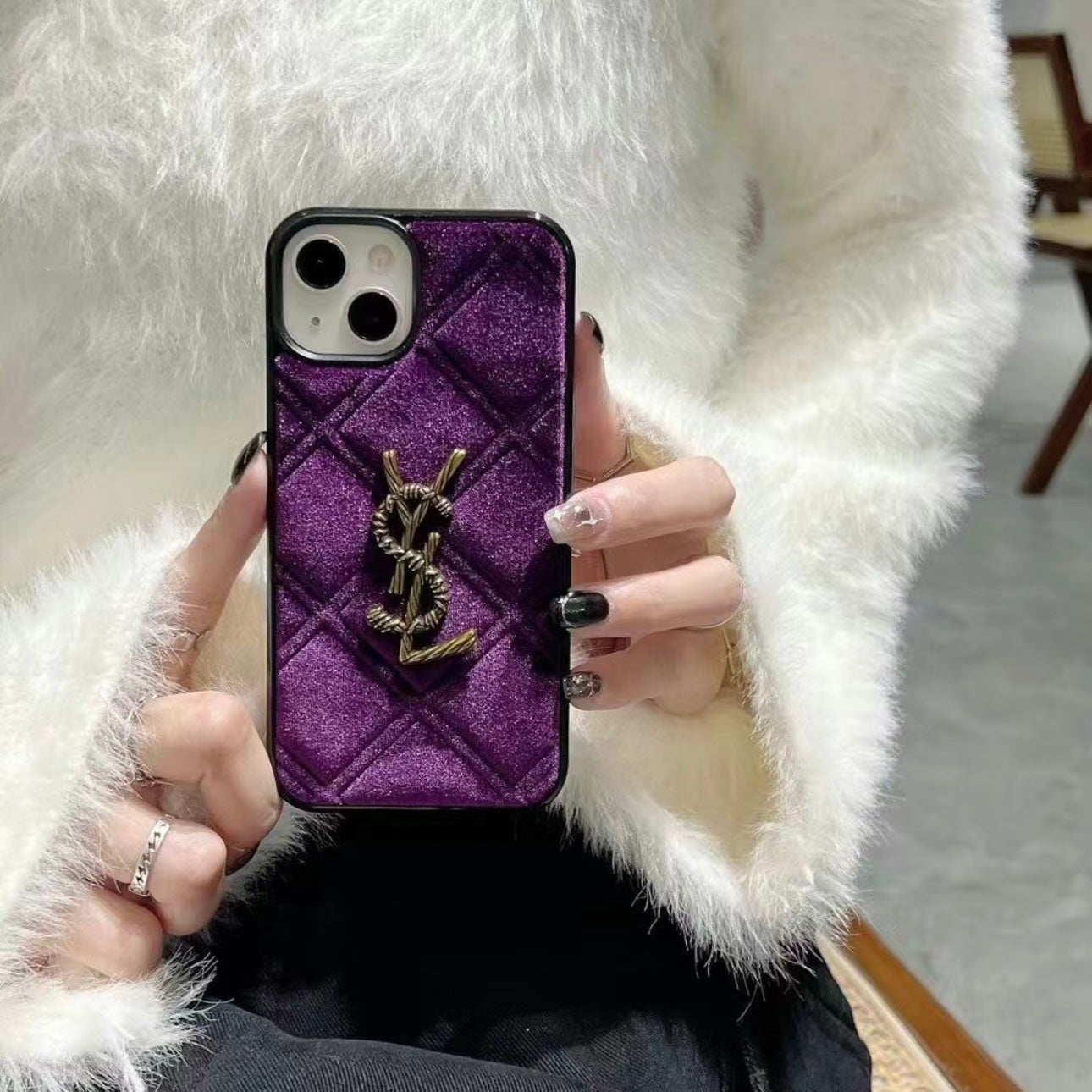 Case iPhone luxueuse YSL