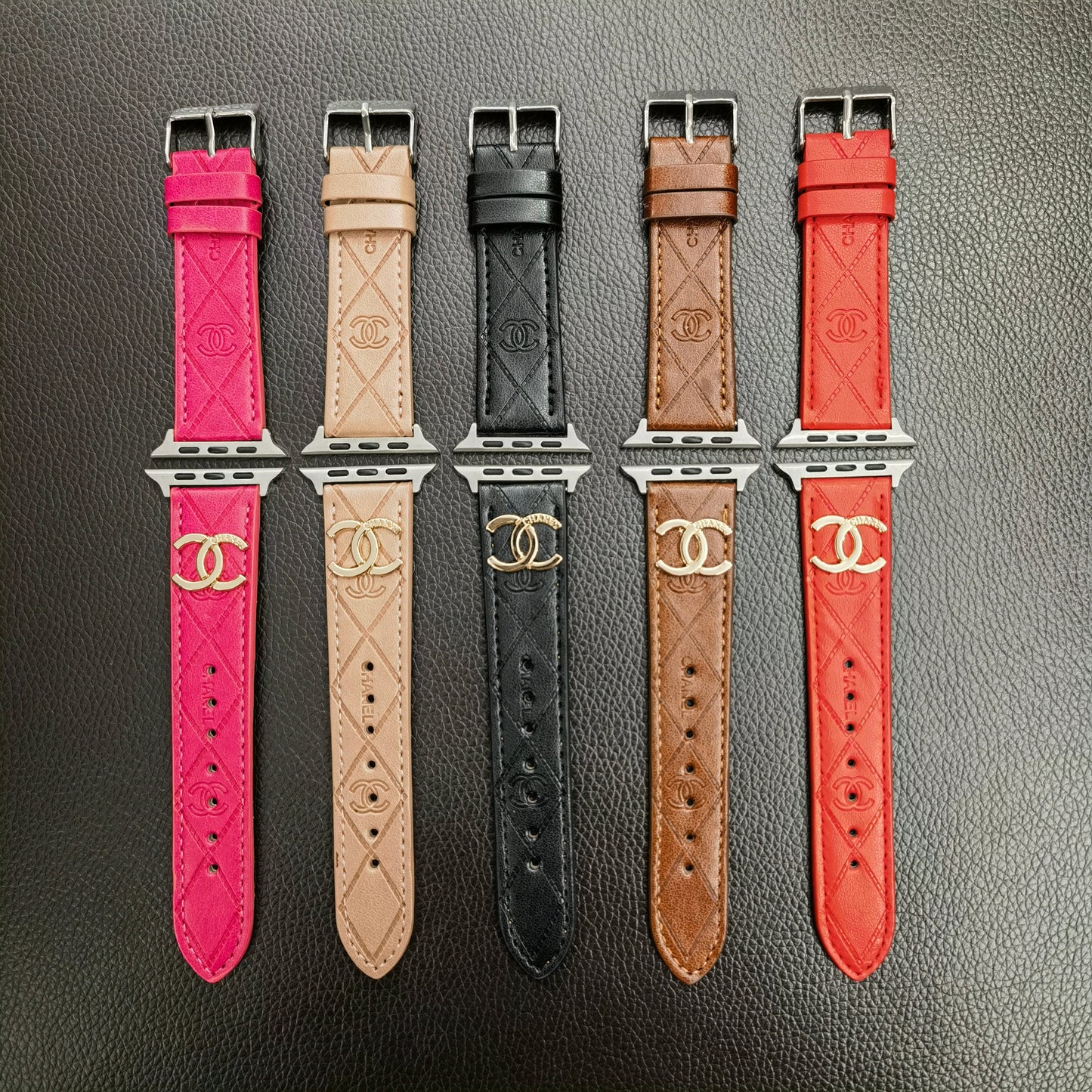 Luxury CC Apple Watch Band Brown-yhk2405059