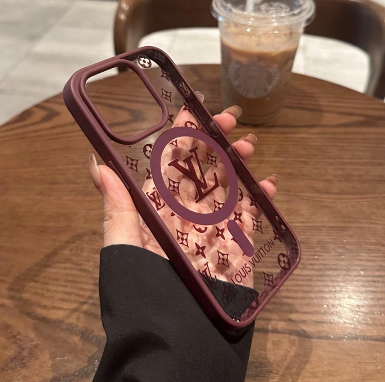 NOUVEAU LV SHINE X Mono iPhone Case (attraction magnétique)