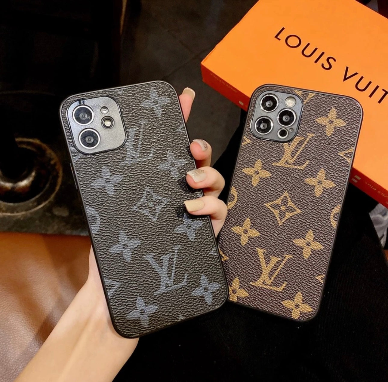 Ny LV Shine X Mono iPhone -sag (med boks)